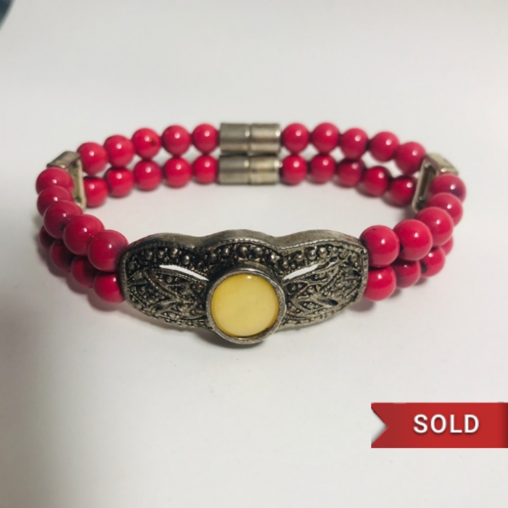 ❌SOLD❌ Healing Magnetic Marcasite Bracelet